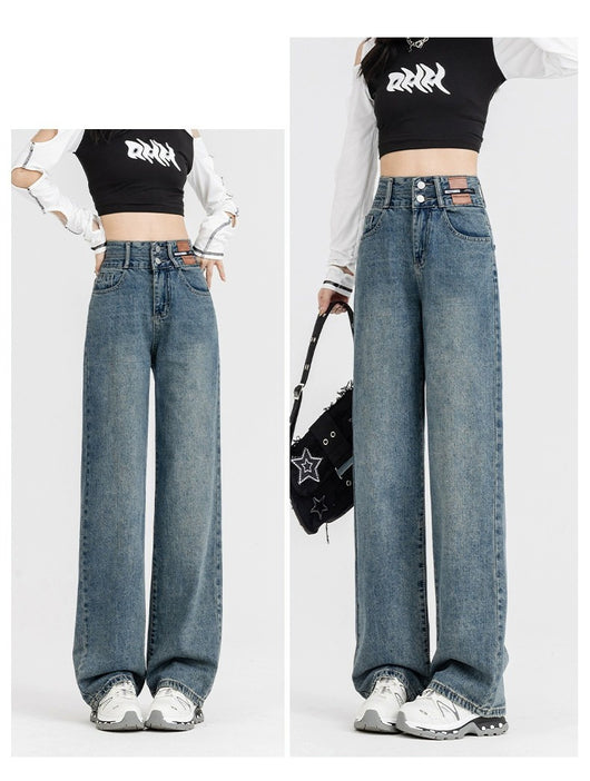 Jeans Anchos Forro Polar Térmico Efecto Adelgazante para Mujer - Image 15