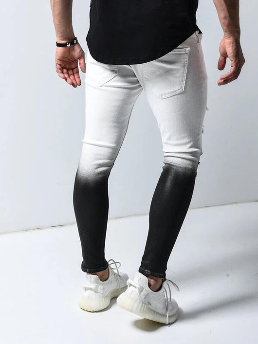 Jeans Rotos Degradados para Hombre - Marca Tide - Image 8