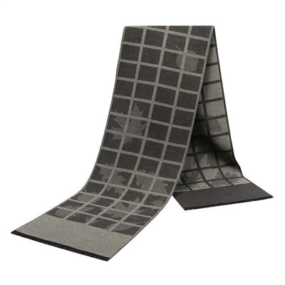 Bufanda Cuadros Jacquard para Papá y Abuelo - Calidez y Estilo - Image 20