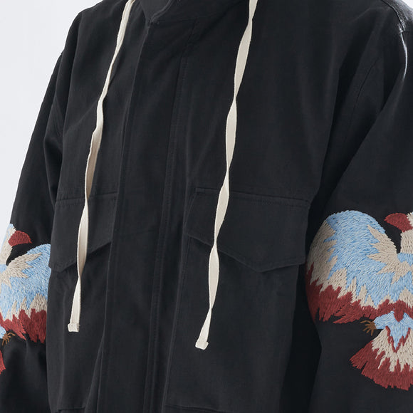 Chaqueta de Trabajo Suelta con Bolsillos
