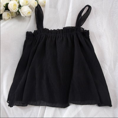 Blusa Suelta de Gasa para Mujer - Camisola Elegante de Manga Corta - Image 6