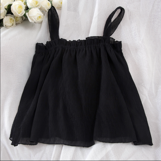 Blusa Suelta de Gasa para Mujer - Camisola Elegante de Manga Corta - Image 6