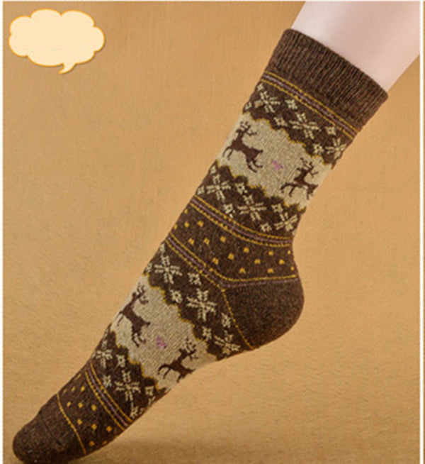 Calcetines Navideños Retro Gruesos y Cálidos para Mujer - Image 7
