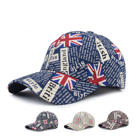 Gorra de Béisbol Estilo Británico con Letras del Alfabeto