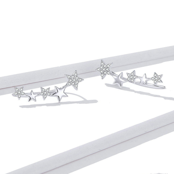 Aretes de Circonita Estrella Estilo Europeo y Americano