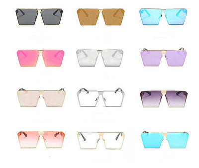 Silver-framed square polarized sunglasses with dark gray lenses and textured temples on a white background. - Image 3