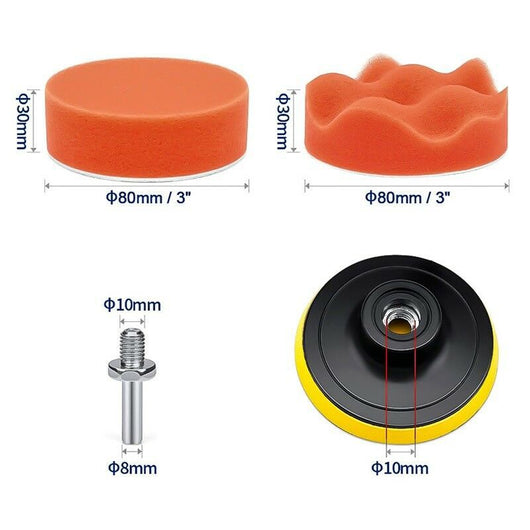 Juego de Almohadillas Pulidoras Automotrices Profesionales - Image 10