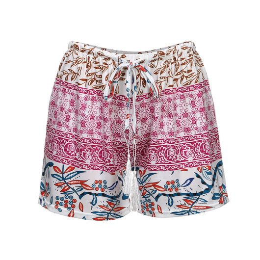 Shorts de Playa Cintura Alta con Estampado y Tela Elástica - Image 4