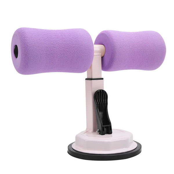 Banco de Abdominales con Soporte para Tobillos y Barra de Crunch Acolchada