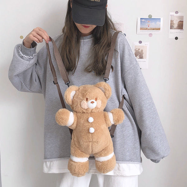 Bolso Bandolera Infantil Osita Suave - Diseño Tierno y Funcional