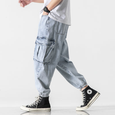 Pantalón Cargo Denim con Múltiples Bolsillos - Image 7