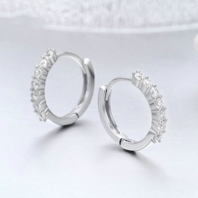 Aretes de Plata 925 con Circonita - Diseño Europeo y Americano - Image 2