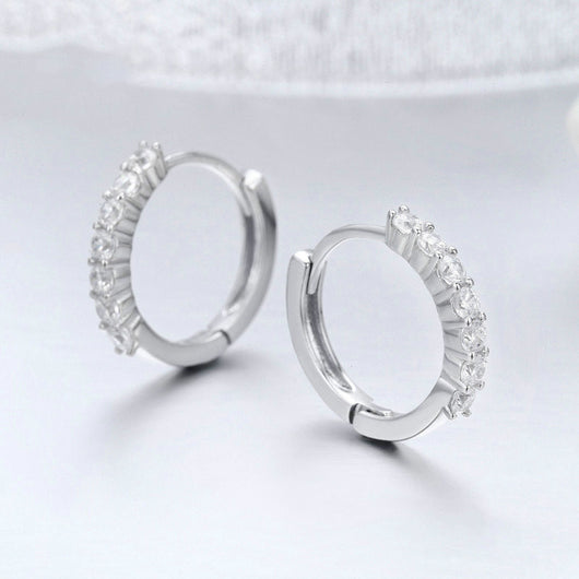 Aretes de Plata 925 con Circonita - Diseño Europeo y Americano - Image 2