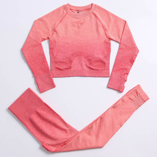 Conjunto Deportivo Yoga Degradado para Mujer - Transpirable y Cómodo - Image 2
