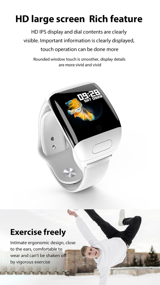 Pulsera Inteligente M8 con Auriculares Bluetooth 2 en 1 - Image 29