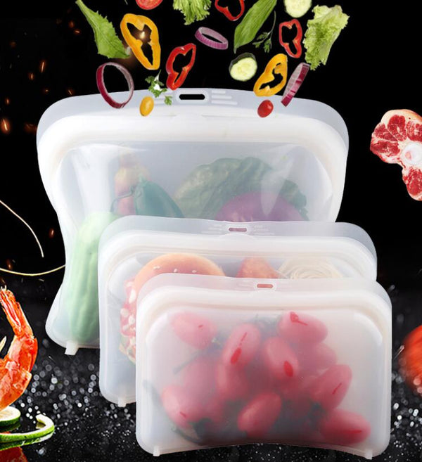Bolsa Reutilizable de Silicona para Conservación de Alimentos