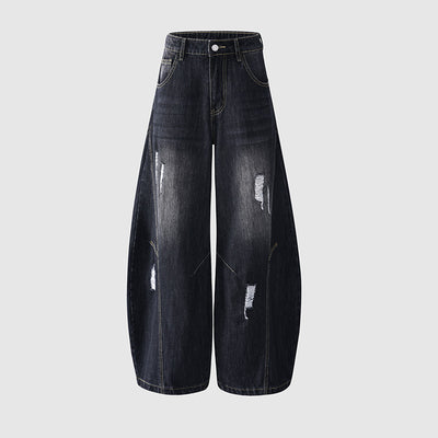 Pantalones Vaqueros Vintage Estilo Americano Bootcut Talle Ancho Lavado - Image 10