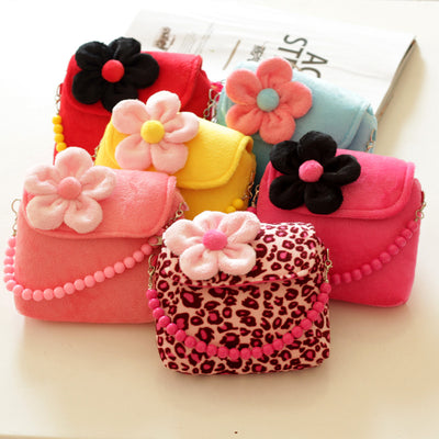 Bolsa Infantil de Flores con Cadena de Perlas - Estilo Princesa - Image 7