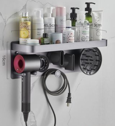 Soporte de Pared para Secador y Rizador sin Perforación - Image 12