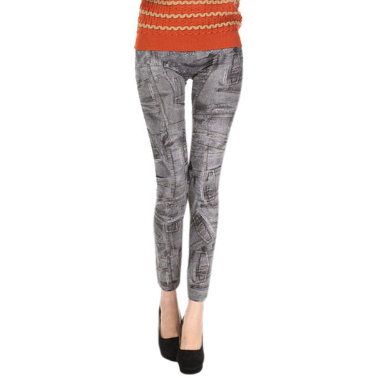 Leggings Denim Ajustados Corte 9/10 - Image 4