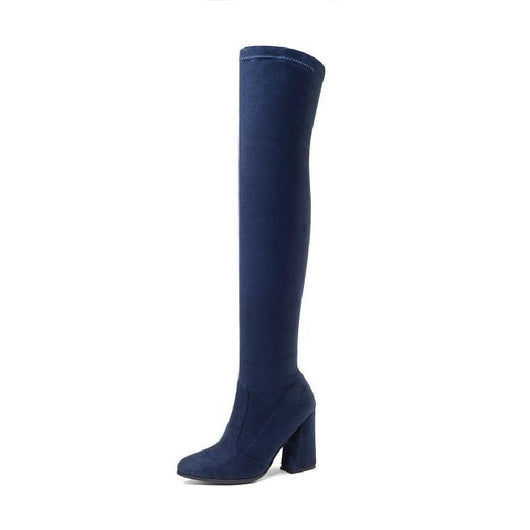 Botas Altas hasta la Rodilla con Tacón Fino Aguja y Elástico - Image 10
