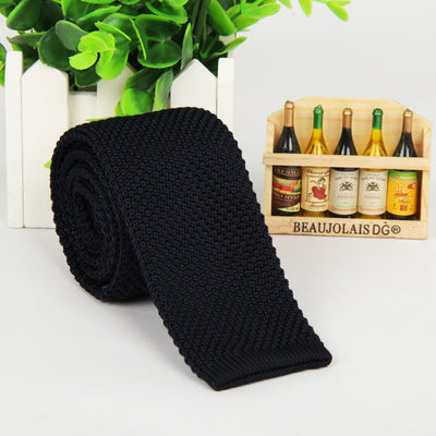 Corbata Tejida Unicolor para Hombre - Image 36