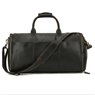 Bolsa de Viaje Vintage de Cuero Plegable Multifuncional - Image 11