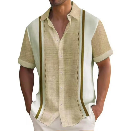 Playera de Rayas Estampado 3D para Hombre - Diseño Verano - Image 32