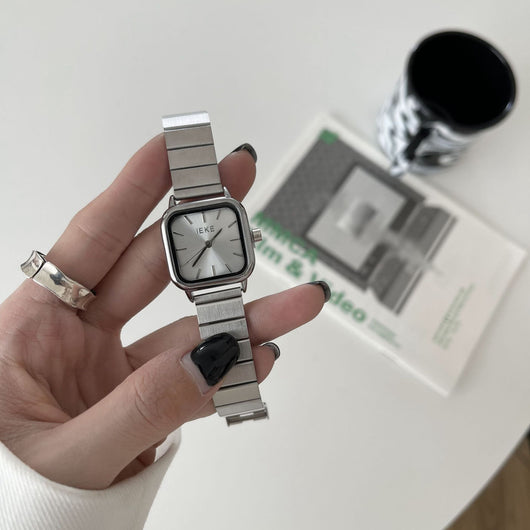 Reloj de Acero Inoxidable Minimalista con Diseño Cuadrado - Image 12