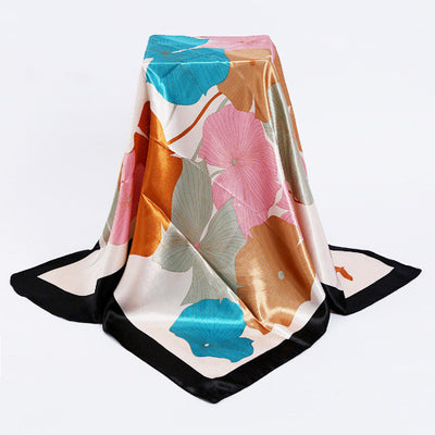 Pañuelo de Seda Simulada Cuadrado - Image 10