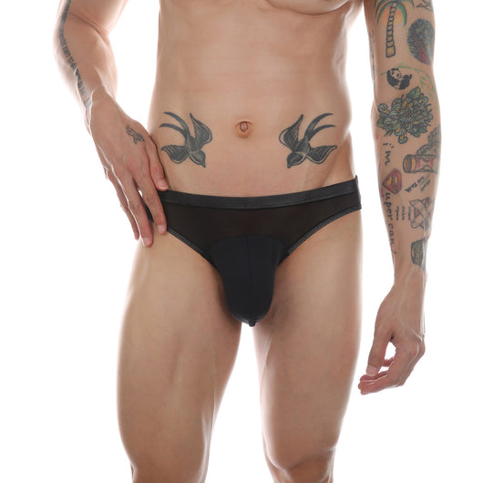 Calzoncillos Tipo Malla Transparente para Hombre con Bolsa Realzada - Image 9