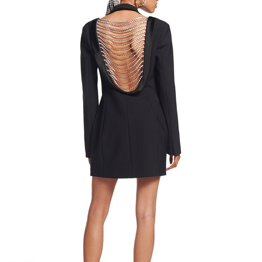 Abrigo Slim Fit con Cadena Diamante para Mujer - Image 2