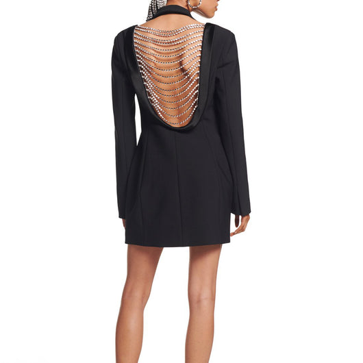 Abrigo Slim Fit con Cadena Diamante para Mujer - Image 2