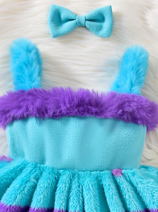 Vestido de Lana para Niña con Tirantes y Lunares - Image 10