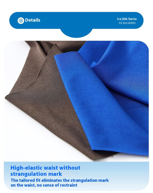 Bóxers de Seda Helada para Hombre - Cintura Media Color Sólido Verano - Image 17
