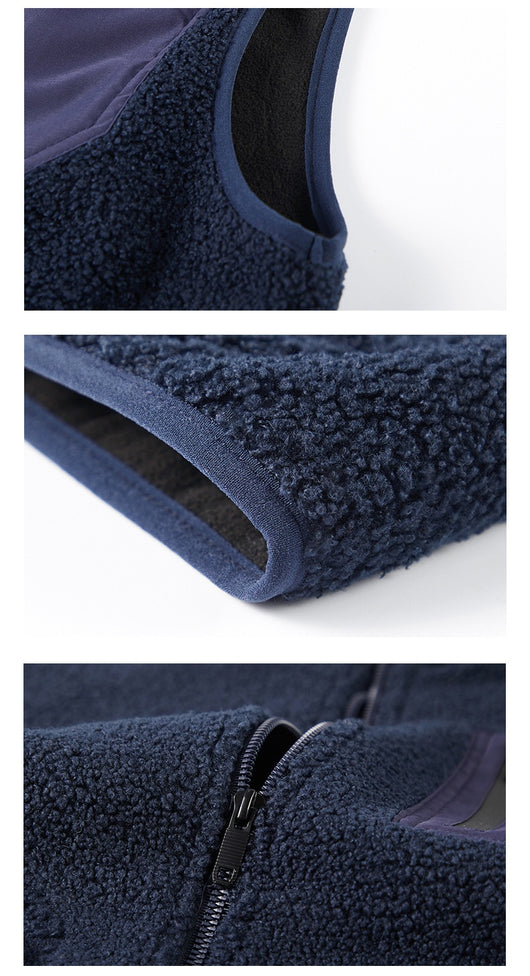 Chaleco de Terciopelo Teddy Liso para Hombre - Image 12
