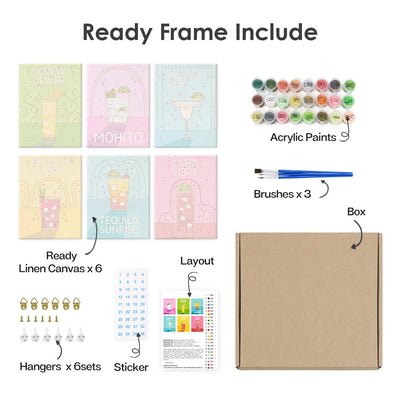 Kit de Pintura al Óleo Digital DIY - Paisajes y Flores - Image 31