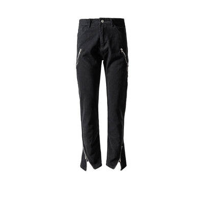 Pantalones Rectos Unisex de Pierna Ancha con Detalles Decorativos - Image 7