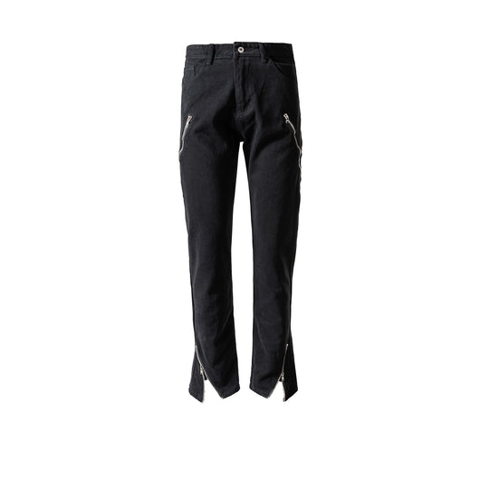 Pantalones Rectos Unisex de Pierna Ancha con Detalles Decorativos - Image 7