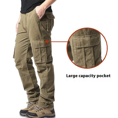 Pantalones Cargo Talla Grande 100% Algodón con Múltiples Bolsillos - Image 7