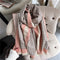 Premium Cashmere Plaid Scarf - Large Thick Shawl for Outerwear