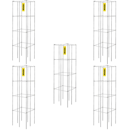 Jaulas Tutores para Tomates 46cm - Pack 5 Estructuras Cuadradas de Acero Galvanizado - Image 4