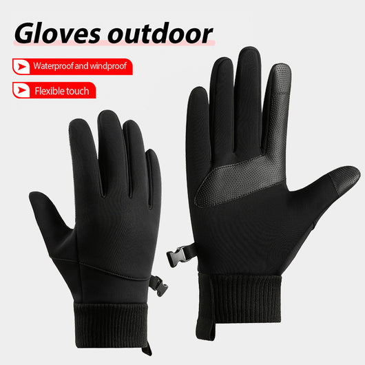 Guantes de Ciclismo Térmicos Acolchados Resistentes al Viento para Hombre - Image 11