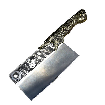 Cuchillo de Carnicero Profesional con Mango de Cobre y Acero Inoxidable - Image 17