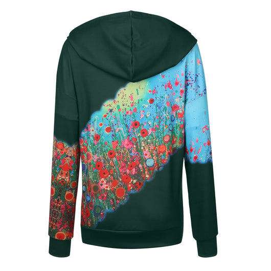 Sudadera con capucha estampado floral de manga larga - Image 2