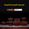 Maceta Decorativa de Arcilla Púrpura Personalizable para Escritorio
