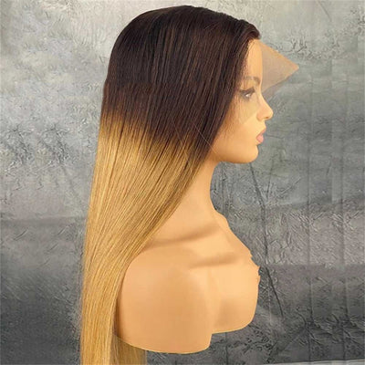 Peluca Degradada de Cabello Natural con Encaje Frontal - Image 3