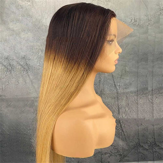 Peluca Degradada de Cabello Natural con Encaje Frontal - Image 3