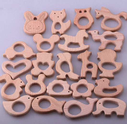 Mordedor de Madera de Haya Natural para Bebé - Juguete Dentición Seguro - Image 9