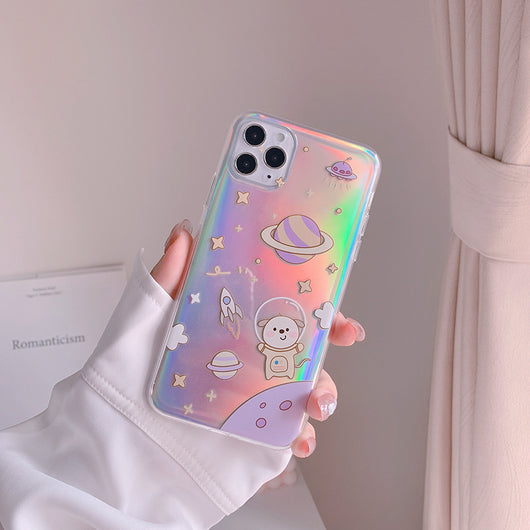Funda para iPhone con Diseño Láser Perro Espacial - Image 18